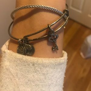 Alex and ani key charm bracelet